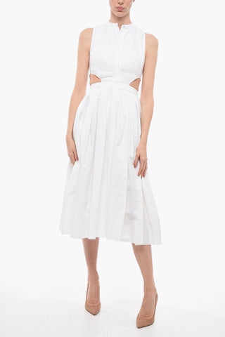 Chemisier in Cotone con Dettaglio Cut Out