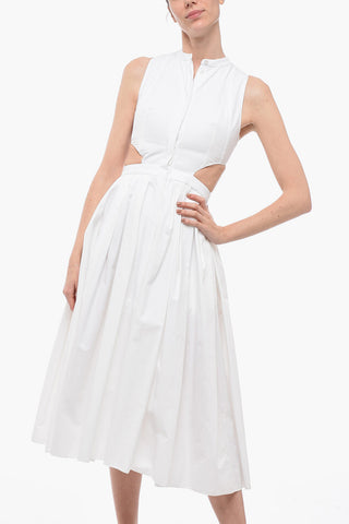 Chemisier in Cotone con Dettaglio Cut Out