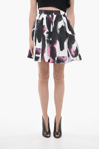 Watercolor Printed Circle Skirt