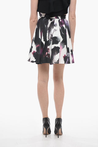 Watercolor Printed Circle Skirt