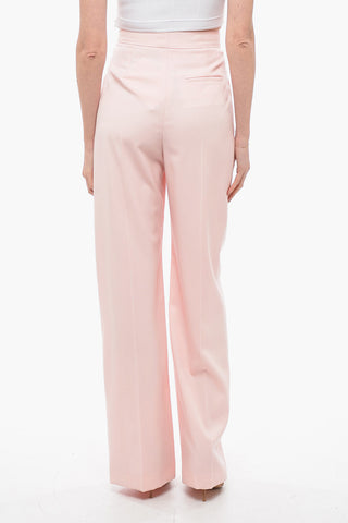 Wool Wide-leg Pants with Pleats