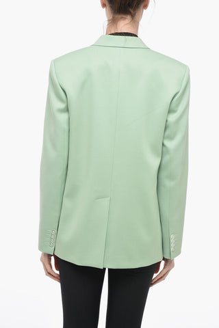 Blazer in Lana Vergine con Tasche ad Aletta