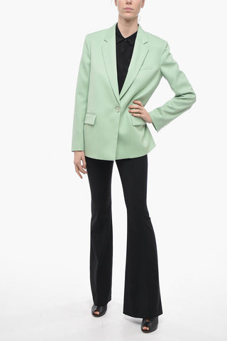 Blazer in Lana Vergine con Tasche ad Aletta