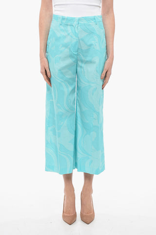 Pantaloni Cropped Fit Stampati