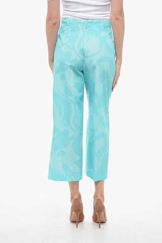 Pantaloni Cropped Fit Stampati