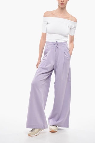 Pantaloni Joggers In Cotone Garzato
