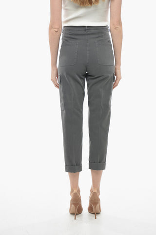 Twill Cotton Blend Cargo Pants