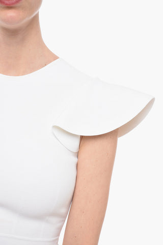 Viscose Cropped Top with Flap Sleeves