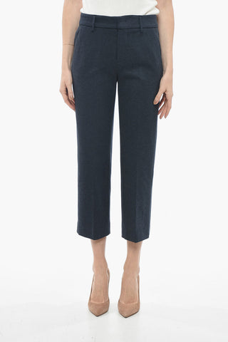 Stretch Fabric MELI Cropped Fit Pants