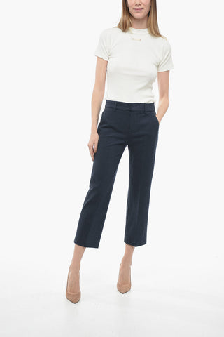 Stretch Fabric MELI Cropped Fit Pants