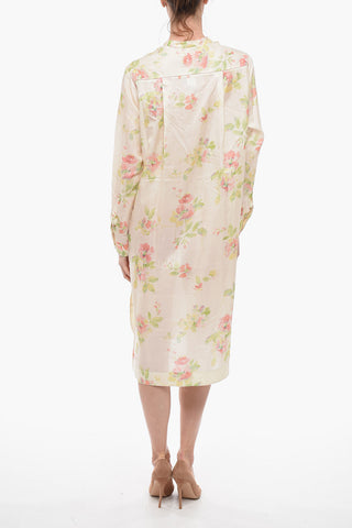Floral print Silk Maxi Dress