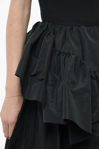 Double Layer Dress with Scallop Skirt
