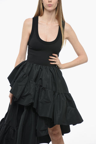 Double Layer Dress with Scallop Skirt