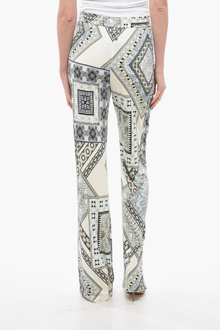 Pantaloni Leisure Stampati Con Coulisse