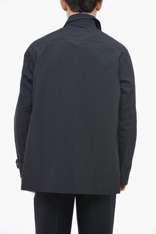 Overshirt in Nylon con Taschino a Zip