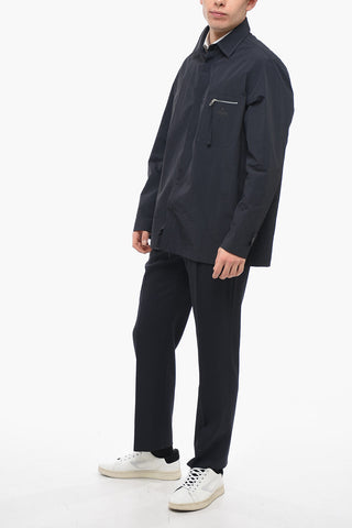Overshirt in Nylon con Taschino a Zip