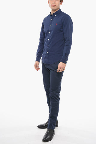 Button-down Twill Cotton Shirt