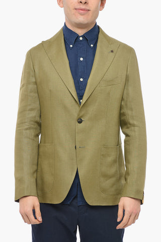 Blazer MONTECARLO in Lino con Revers a Lancia