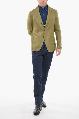Blazer MONTECARLO in Lino con Revers a Lancia