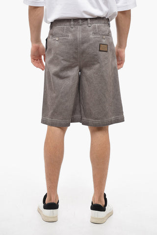 Shorts 4 Tasche in Denim Stone Washed