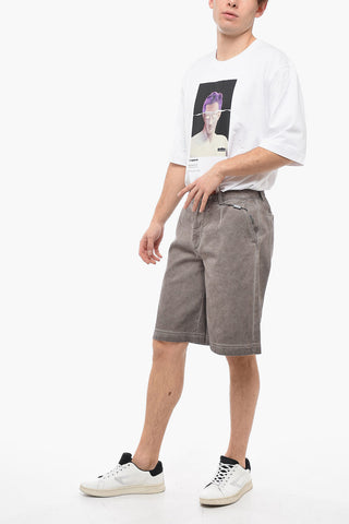 Shorts 4 Tasche in Denim Stone Washed