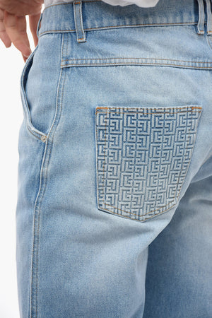 Straight-Fit Jeans with 17cm Monogram Pockets
