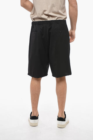 Virgin Wool TORRELAPILLO Shorts with Front Pleats