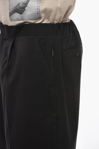 Virgin Wool TORRELAPILLO Shorts with Front Pleats