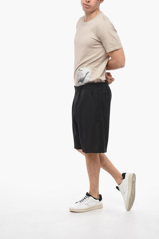 Virgin Wool TORRELAPILLO Shorts with Front Pleats