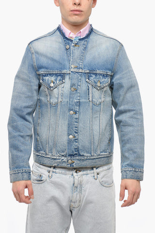 MM4 Denim UNISEX Jacket with Raw-cut Collar