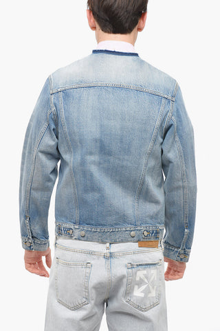MM4 Denim UNISEX Jacket with Raw-cut Collar