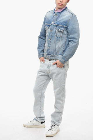 MM4 Denim UNISEX Jacket with Raw-cut Collar