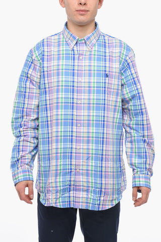 Button-down Plaid Check Shirt
