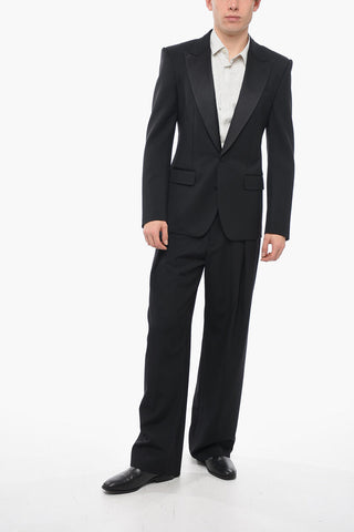 SICILIA Slim Fit Blazer with Silk Satin Peak Lapel