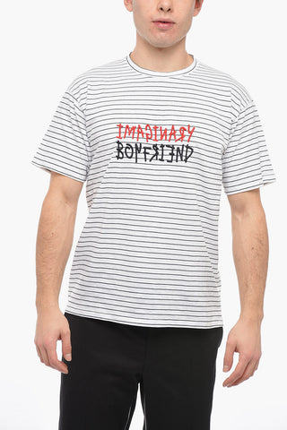 T-Shirt Girocollo IMAGINARY BOYFRIEND a Righe