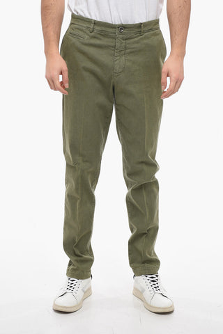 Pantaloni in Cotone con Tasche a Filo