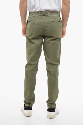 Pantaloni in Cotone con Tasche a Filo