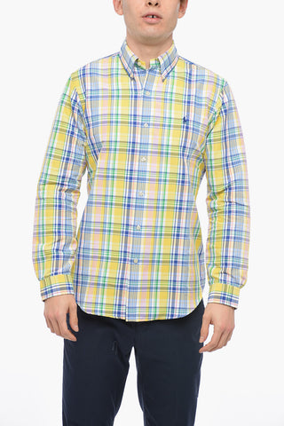 Button-down Plaid Check Shirt