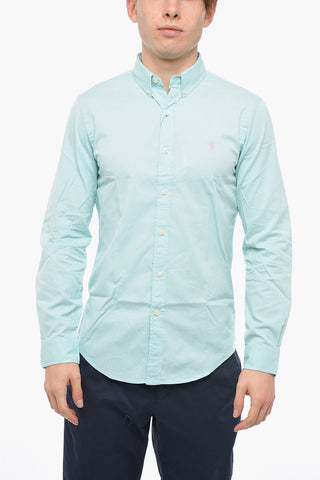 Button-down Twill Cotton Shirt