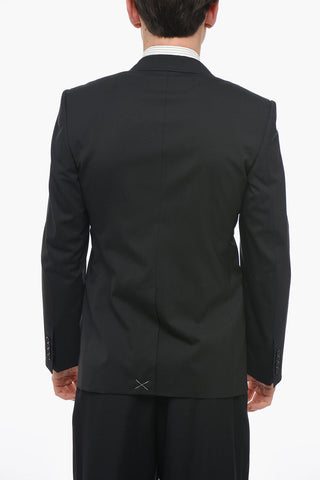 SICILIA Stretch Wool Slim Fit Blazer with Peak Lapel