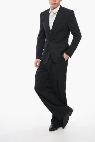 SICILIA Stretch Wool Slim Fit Blazer with Peak Lapel