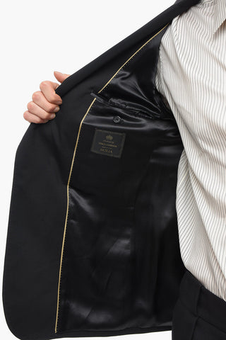 SICILIA Stretch Wool Slim Fit Blazer with Peak Lapel