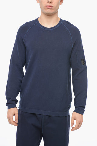 Crew Neck Crepê Cotton Sweater