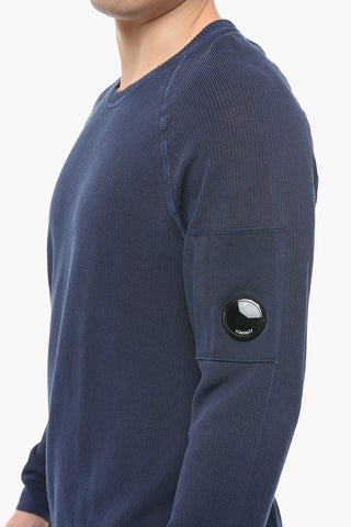 Crew Neck Crepê Cotton Sweater