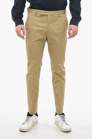 Pantaloni Stretch con Tasche a Filo