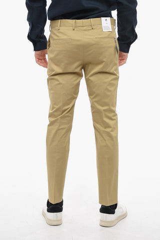 Pantaloni Stretch con Tasche a Filo