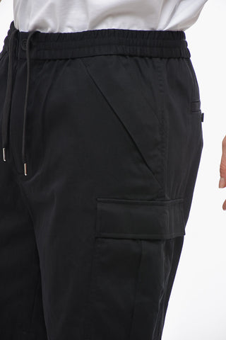 Cargo Shorts with Ton-sur-ton Embroidered Logo