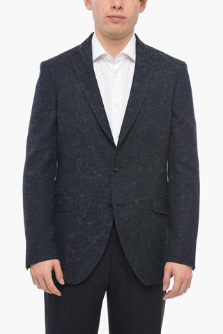 Lined Single-breasted Blazer with Flap PocketS
