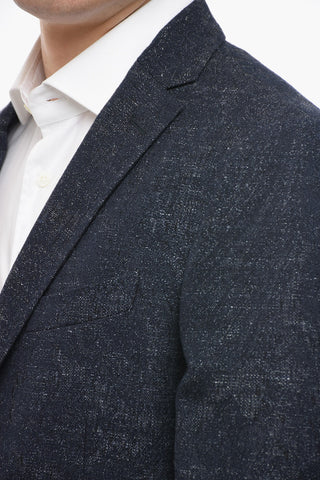 Lined Single-breasted Blazer with Flap PocketS