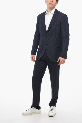 Lined Single-breasted Blazer with Flap PocketS